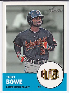 Theo Bowe Cincinnati Reds 2012 Topps Heritage Minor League Card - Picture 1 of 1