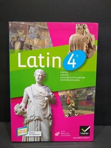 Preowned Hatier Latin 4e Manuel Textes Langue Historie Des Arts Belle Lettres - Picture 1 of 9