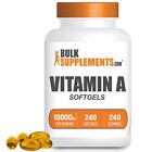 BulkSupplements vitamine A 10000 UI gélules 240 ct - 3000mcg RAE par portion