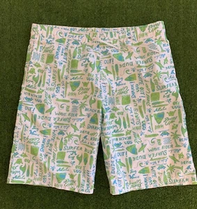 Vintage 90s Beach Theme Swim Suit Shorts. Size Youth XL. Great condition! - Picture 1 of 5