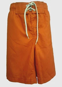 J Khaki Boys Swim Shorts Trunks Youth Size S Orange Surf Print - Picture 1 of 10