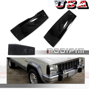 2X SMOKED FRONT SIDE MARKER LIGHTS HOUSINGS for 1984-1996 JEEP CHEROKEE WAGONEER - Picture 1 of 8