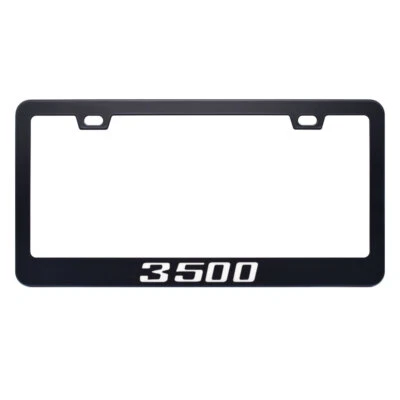 For Dodge Ram 3500 Cab Accessories Metal License Plate Tag Frame Black Cover - Image 1 of 4