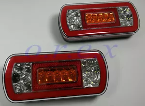 2x 24V LED NEON Glow-track Halo Rear Tail Light Lamp fit Truck Lorry Trailer HGV - Picture 1 of 10