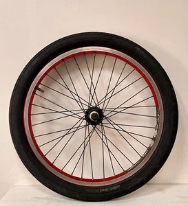 Alienation Plain Black Rim BMX 20" Front Wheel with Tyre - Picture 1 of 14
