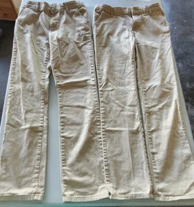 Lot Of 2 Children's place girls uniform skinny 14 chino Khaki Pants - Picture 1 of 9
