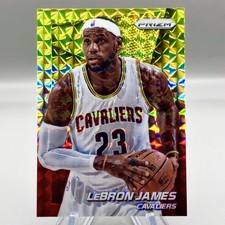 2014-15 Lebron James Panini Prizm #48 Red Yellow Mosaic 