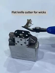 Flat knife cutter mini tool pliers cut lighters wicks, also used with rivets - Imagen 1 de 11