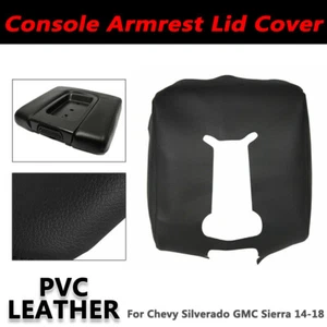 Cubierta de tapa reposabrazos negra para consola central para Chevy Silverado para Sierra 14-18 - Imagen 1 de 6