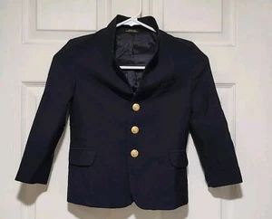Claiborne Jungen Blazer Jacke Größe 6 Sportmantel Wollmischung marineblau - Bild 1 von 5