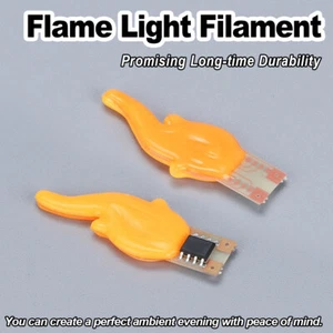 3v Led Flame Light Warm/white Cob Leds 0.5w 20ma Decoration Home Birthday Party - Picture 1 of 10