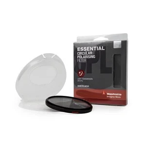 Manfrotto Essential Circulaire Polarisant CPL Filtre 77 MM Antirefelxion - Picture 1 of 6