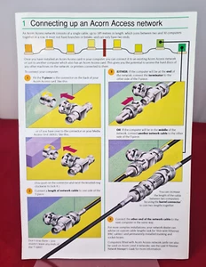 Acorn Accès 10b2 Réseau Podule Instruction Feuille Acorn Tech Dept P/N 0484 458 - Afbeelding 1 van 2