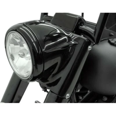 Kit de góndola de faros negros Drag Specialties 7 pulgadas luz Harley Softail 1986-2017 Foto 1 de 2