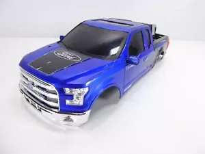 Ford F-150 RC Crawler Body Scale Plastic New Bright Blue Black - Picture 1 of 13