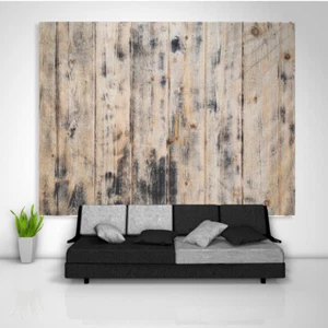 Póster de cubierta de cama de sofá para colgar en la pared arte tapiz textura madera - Imagen 1 de 12