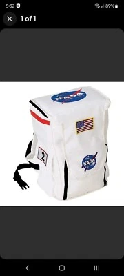 Mochila de astronauta de la NASA Halloween Bolsa de luna espacial Accesorios Equipo Disfraz Foto 1 de 4