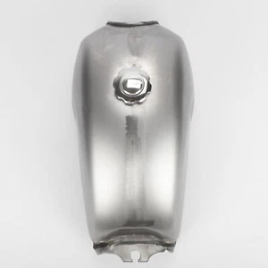 Universal Silver Cafe Racer Fuel Gas Tank 9L/2.4 Gallons Modified Fuel Tank UK - Picture 1 of 9