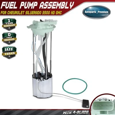 Fuel Pump Assembly w/ 4 Blades for Chevy Silverado 3500 HD GMC Sierra 3500 HD - Image 1 of 4
