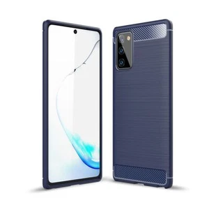 Ochrona Etui na telefon komórkowy do Samsung Galaxy Note 20 Case Cover Bumper Carbon Etui Niebieskie - Zdjęcie 1 z 8