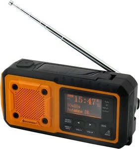 Soundmaster Kurbelradio DAB112OR, Solar-Panel, Akku-/Batteriebetrieb, LED-Licht - Bild 1 von 5