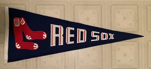 Boston Red Sox MLB Embroidered Wool Felt Pennant 32” - Picture 1 of 3
