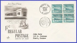 USA4 #1031A ADDR ARTCRAFT FDC BL4 Palacio de los Gobernadores - Imagen 1 de 1