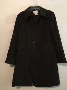 Worthington Size M Wool Blend Brown Coat Jacket Women Stylish Winter - Picture 1 of 2