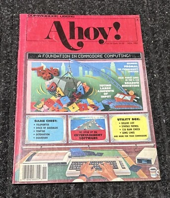 Commodore Users Ahoy! Magazine November 1986 Vic 20 64 128 - Изображение 1 из 2
