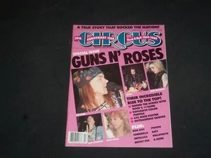 1989 APRIL 30 CIRCUS MAGAZINE - GUNS N' ROSES COVER - PHOTOS - SP 7624 - Picture 1 of 2