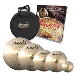Juego de platillos Amedia Classic (20R,16CR, 14H + salpicaduras 8") + bolsa + regalo - Imagen 1 de 1