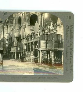 B2589 Keystone 2059 Interior Of San Marco Cathedral Venice Italy D - Picture 1 of 2