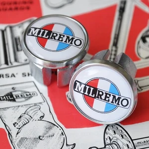 Milremo Handlebar Caps Bar Plugs Repro Vintage Style Steel Bicycle - Picture 1 of 3
