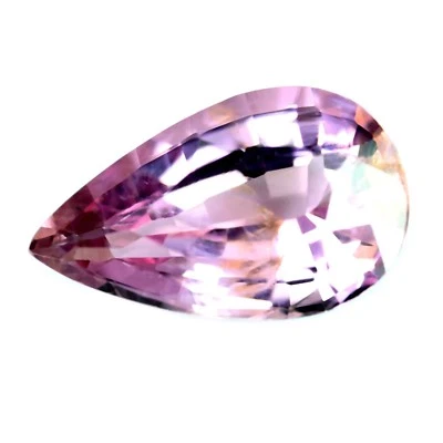 Cerified Natural Unheated Peach Spinel 1.21ct VS Clarity Madagascar Pear - Image 1 of 2