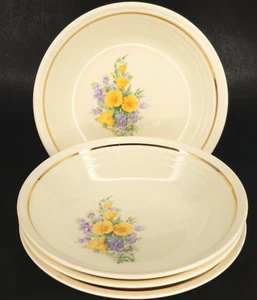 C1940 LOT Universal Cambridge Upico Buttercup & Lavender Fruit Bowl Replacement - Picture 1 of 12