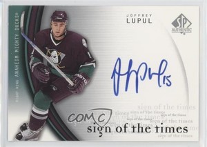 2005-06 SP Authentic Sign of the Times Joffrey Lupul #LU Auto