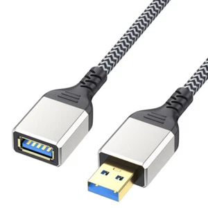 High Speed Geflochten USB Verlängerungskabel USB 3.0 Kabel Stecker auf Buchse Extender Cor - Bild 1 von 12