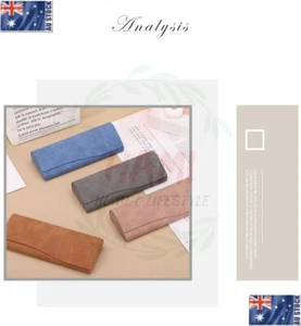 Retro Glasses Case Magnetic Closing Faux Sunglasses Box Eyeglasses Holder JCLC02 - Picture 1 of 7