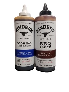 Kinder's Hickory Brown Sugar + Japanese BBQ Cooking Glaze Barbecue Sauce 27 oz - Picture 1 of 5