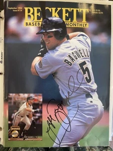 Jeff Bagwell Hand Signed Beckett Baseball Card Monthly Magazine 1994 - Picture 1 of 3