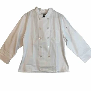 NWOT Edwards Ladies Size L, White Double Breasted Chefs Jacket, New With Out Tag - Picture 1 of 12