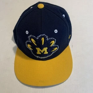 Michigan Wolverines Ball Cap Hat Snapback Baseball Navy/yellow - Picture 1 of 10