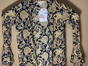Michael Kors extra kleine Bluse schwarzgold - Bild 1 von 8