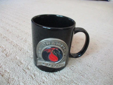 2004 DETROIT PISTONS NBA CHAMPIONS PEWTER LOGO COFFEE MUG * Cover