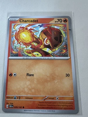 Charcadet 029/142 - Non Holo - Common - SV07: Stellar Crown - Pokémon TCG  - Image 1 of 2