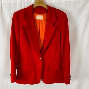 Blazer Pendleton 100 % lana rojo vintage estilo clásico para mujer 10 - Imagen 1 de 13