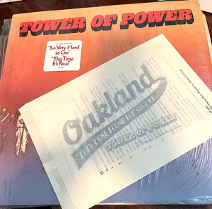 TOWER OF POWER - Self Titled LP with T-Shirt IRON ON! Shrink, Hype Sticker, VG+ - Picture 1 of 5