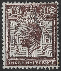 GB 1929 GV 1.5d PUC '1829' Variety SG476 spec.NCOM7c Fine used Cat450€ - Bild 1 von 3