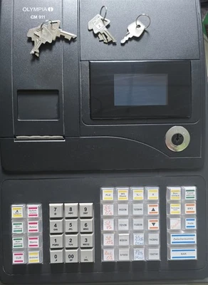 Olympia Registrierkasse cm 911, Dunkelgrau - Bild 1 von 3