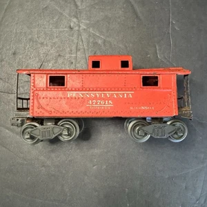 Lionel Spur O/27 PRR #477618 Pennsylvania Begleitwagen Metall Begleitwagen 2457 rot.. - Bild 1 von 11